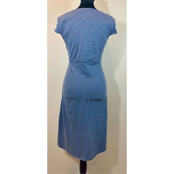 Toad&Co Rosemarie Samba V-Neck A-Line Striped Dress Women's XS - Picture 3 of 8
